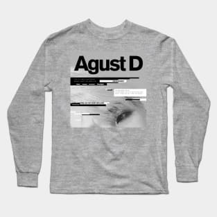 Agust D: Agust D Mixtape Cover Long Sleeve T-Shirt